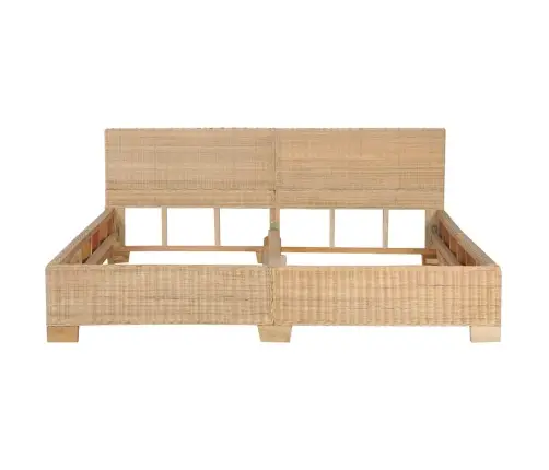 Gultas Rāmis, Pīts, Dabīga Rotangpalma, 180X200 Cm Vidaxl
