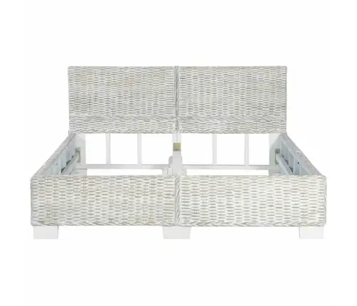 Gultas Rāmis, Pelēka Dabīgā Rotangpalma, 140X200 Cm Vidaxl