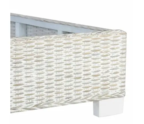 Gultas Rāmis, Pelēka Dabīgā Rotangpalma, 140X200 Cm Vidaxl