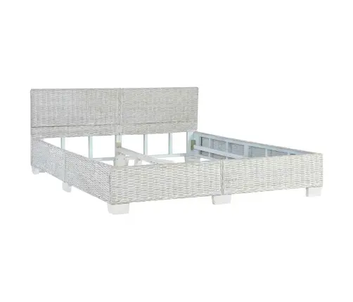 Gultas Rāmis, Pelēka Dabīgā Rotangpalma, 160X200 Cm Vidaxl