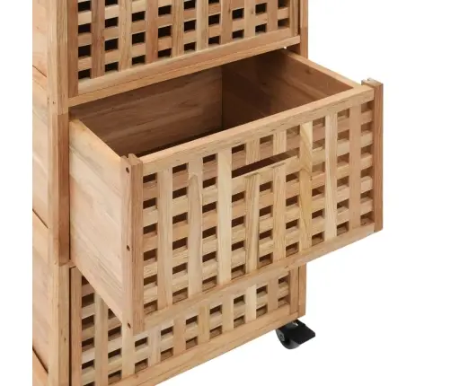 Vannasistabas Skapis, 41X41X91 Cm, Valriekstu Masīvkoks Vidaxl