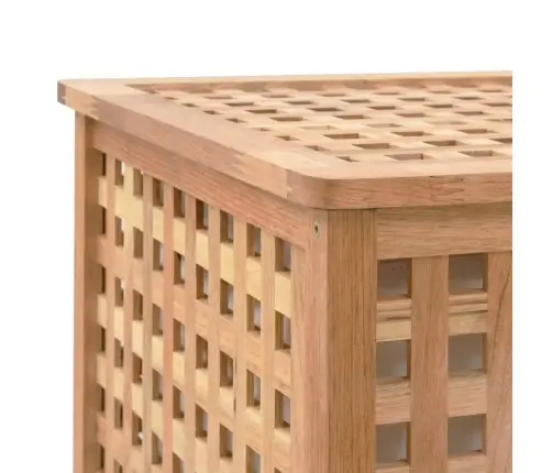 Veļas Kaste, 87,5X46X67 Cm, Valriekstu Masīvkoks Vidaxl