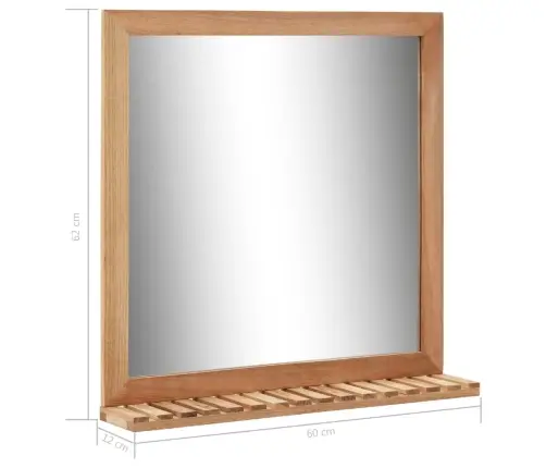 Vannitoapeegel 60 X 12 X 62 cm Pähklipuit