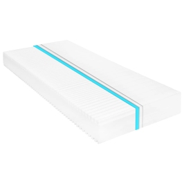 Matracis Ar 7 Zonām, 90X200 Cm, Pu Putas, 16 Cm, H2, H3 Vidaxl