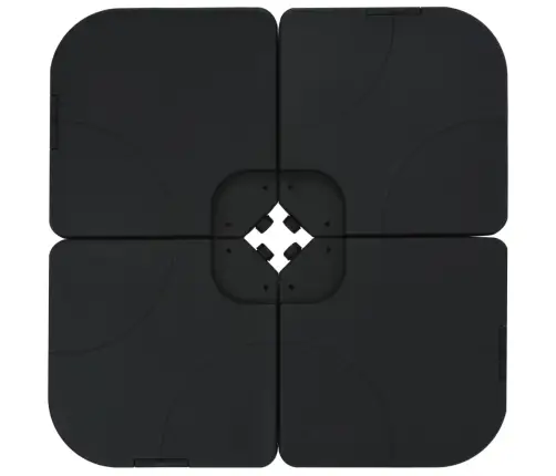 Dārza Saulessargs Ar Pamatni, Pārnēsājams, Pelēkbrūns Vidaxl