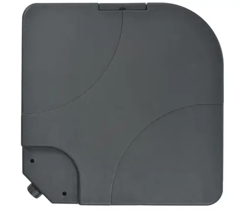 Dārza Saulessargs Ar Pamatni, Pārnēsājams, Pelēkbrūns Vidaxl