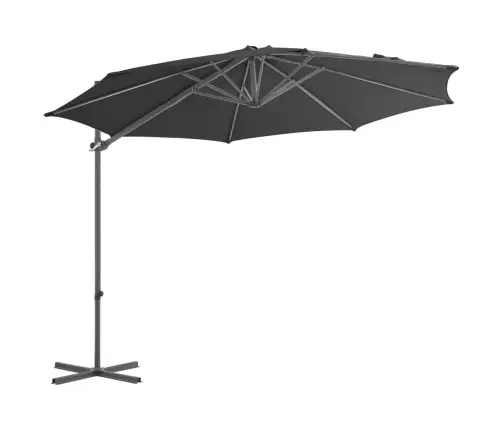 Saulessargs Ar Pamatni, Pārnēsājams, Antracītpelēks Vidaxl