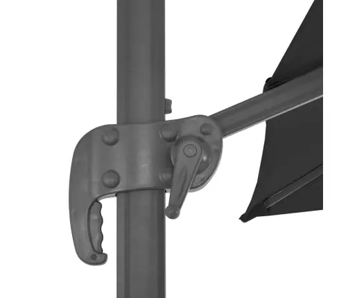 Sodo Skėtis Nuo Saulės Su Nešiojamu Pagrindu, Antracito Spalvos