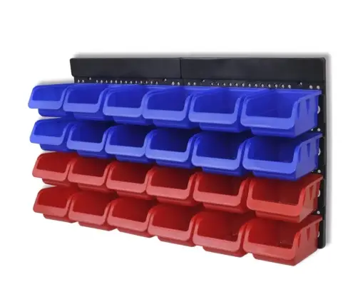 2 Tk Sinine Ja Punane Seinale Kinnitatav Tööriistade Organiseerija