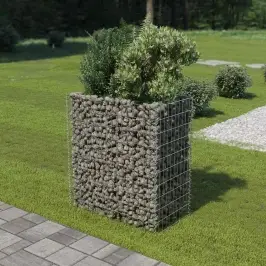 Gabions, Augstā Puķu Kaste, Cinkots Tērauds, 90X50X100 Cm Vidaxl