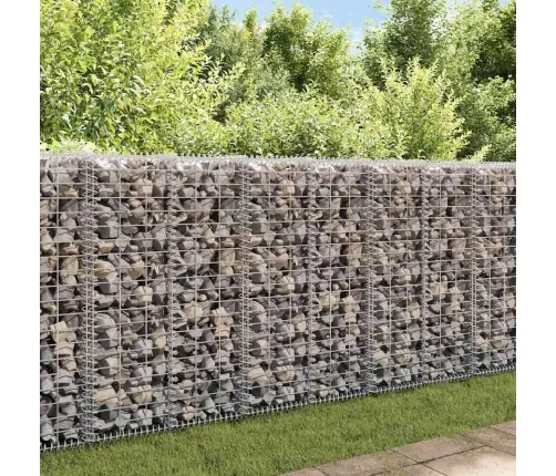 Gabions Ar Vāku, Cinkots Tērauds, 20X20X100 Cm Vidaxl
