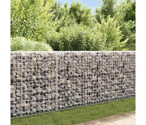 Gabions Ar Vāku, Cinkots Tērauds, 200X20X85 Cm Vidaxl