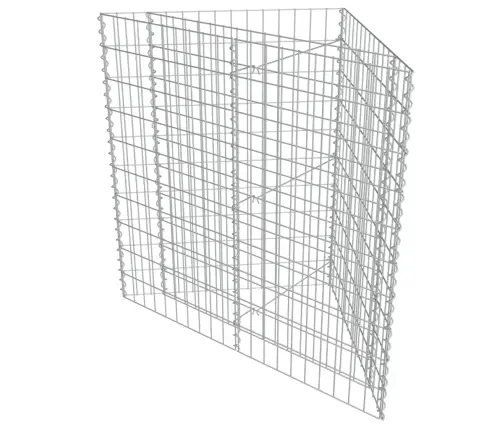 Gabions, Augstā Puķu Kaste, Cinkots Tērauds, 75X75X50 Cm Vidaxl