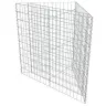 Gabions, Augstā Puķu Kaste, Cinkots Tērauds, 75X75X50 Cm Vidaxl