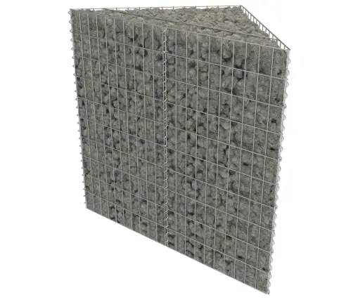 Gabions, Augstā Puķu Kaste, Cinkots Tērauds, 75X75X50 Cm Vidaxl