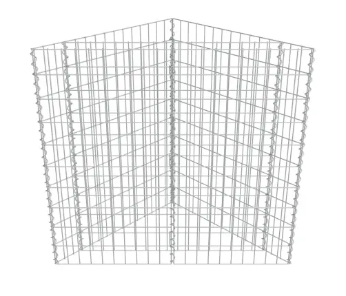 Gabions, Augstā Puķu Kaste, Cinkots Tērauds, 75X75X50 Cm Vidaxl