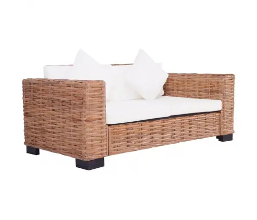 Dvivietė Sodo Sofa, Natūralus Ratanas