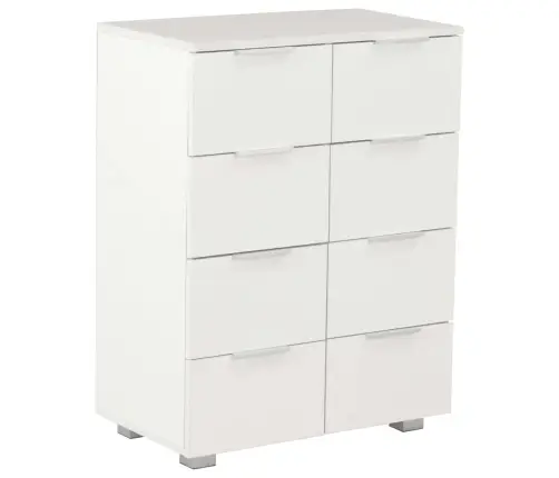 Puhvetkapp Kõrgläikega Valge, 60X35X80 cm Tehispuit