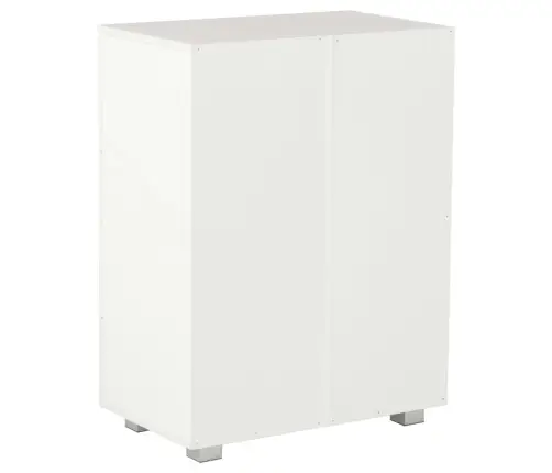 Puhvetkapp Kõrgläikega Valge, 60X35X80 cm Tehispuit