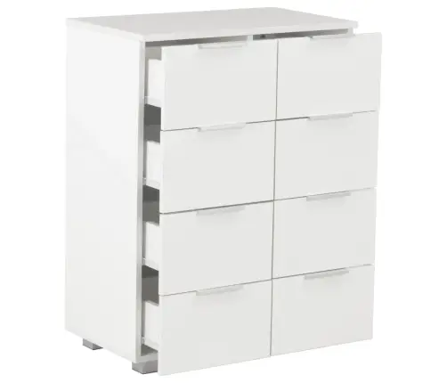 Puhvetkapp Kõrgläikega Valge, 60X35X80 cm Tehispuit