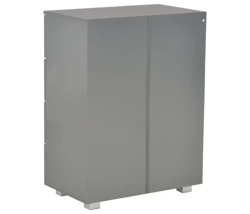 Puhvetkapp Kõrgläikega Hall, 60X35X80 cm Tehispuit