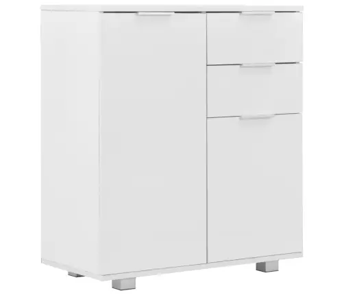 Šoninė Spintelė, Balta, 71X35X80cm Apdirbta Mediena, Blizgi