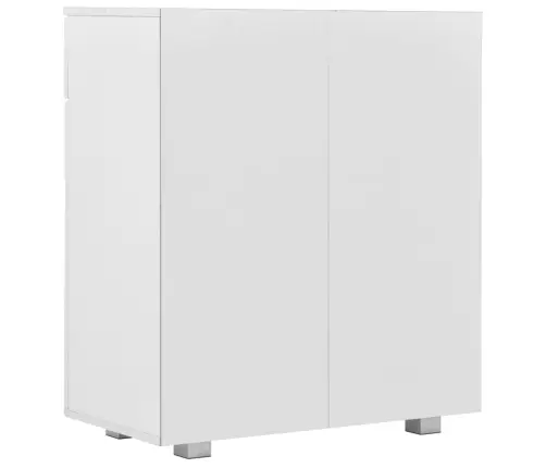 Šoninė Spintelė, Balta, 71X35X80cm Apdirbta Mediena, Blizgi