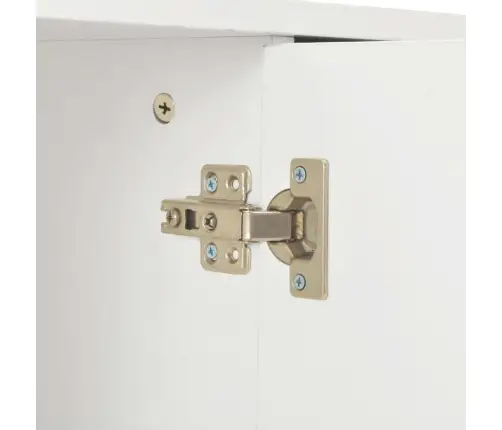 Šoninė Spintelė, Balta, 71X35X80cm Apdirbta Mediena, Blizgi