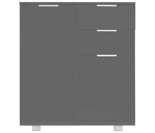 Puhvetkapp Kõrgläikega Hall, 71X35X80 cm Tehispuit