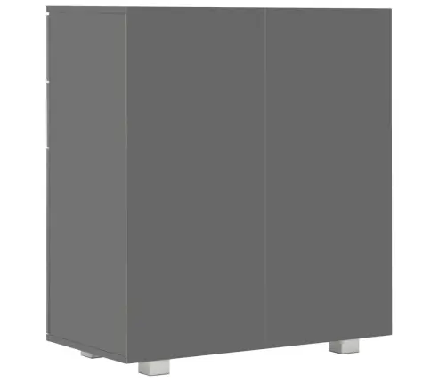 Puhvetkapp Kõrgläikega Hall, 71X35X80 cm Tehispuit