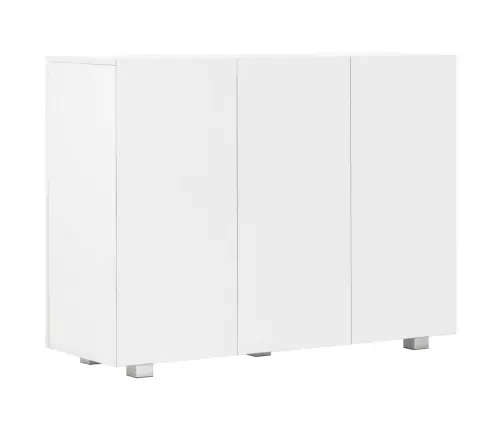 Kumode, 107X35X80,5 Cm, Spīdīgi Balta Vidaxl