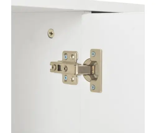 Kumode, 107X35X80,5 Cm, Spīdīgi Balta Vidaxl