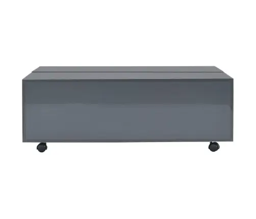 Kõrgläikega Kohvilaud, Hall, 100 X 100 X 35 Cm