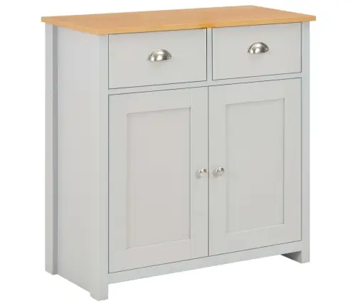 Kumode, 79X35X81 Cm, Pelēka Vidaxl