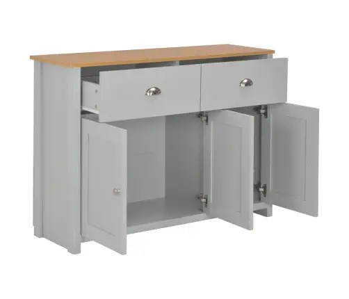 Kumode, 112X35X81 Cm, Pelēka Vidaxl