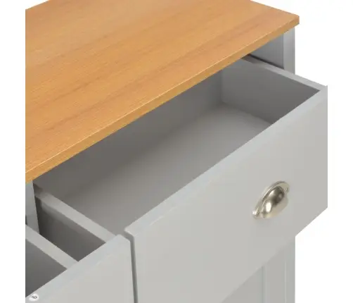 Kumode, 112X35X81 Cm, Pelēka Vidaxl