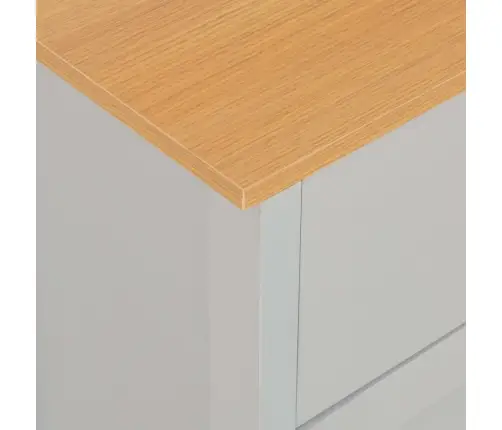 Kumode, 112X35X81 Cm, Pelēka Vidaxl