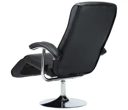 Atpūtas Krēsls, Melna Mākslīgā Āda Vidaxl