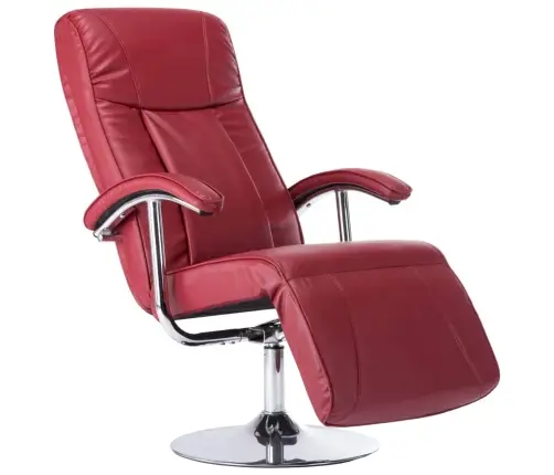 Atpūtas Krēsls, Vīnsarkana Mākslīgā Āda Vidaxl Atpūtas Krēsls, Vīnsarkana Mākslīgā Āda Vidaxl