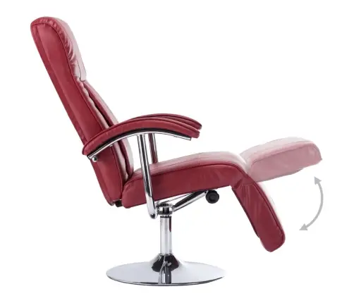 Atpūtas Krēsls, Vīnsarkana Mākslīgā Āda Vidaxl Atpūtas Krēsls, Vīnsarkana Mākslīgā Āda Vidaxl