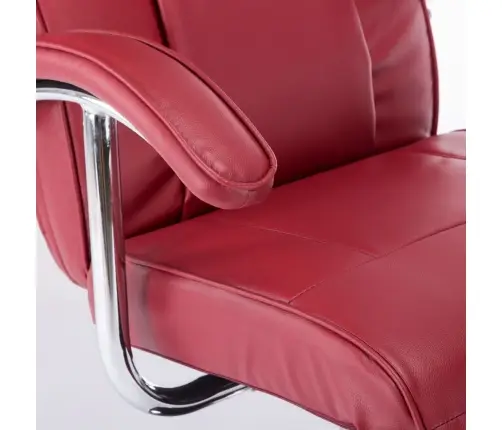 Atpūtas Krēsls, Vīnsarkana Mākslīgā Āda Vidaxl Atpūtas Krēsls, Vīnsarkana Mākslīgā Āda Vidaxl