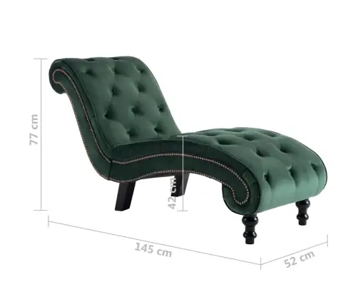 Atpūtas Zvilnis, Zaļš Samts Vidaxl