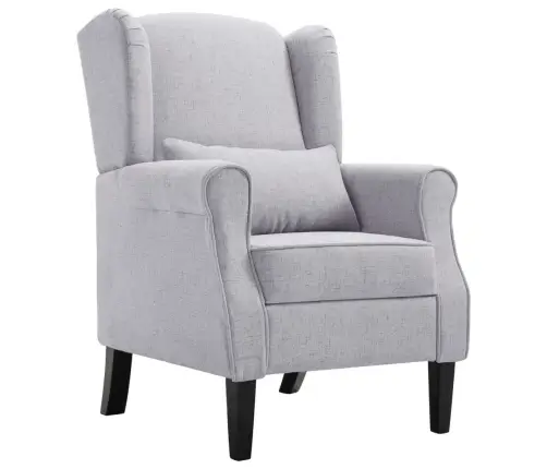 Atpūtas Krēsls, Gaiši Pelēks Audums Vidaxl