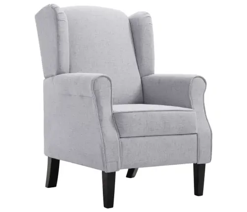 Atpūtas Krēsls, Gaiši Pelēks Audums Vidaxl