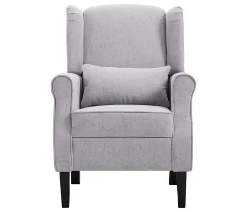 Atpūtas Krēsls, Gaiši Pelēks Audums Vidaxl