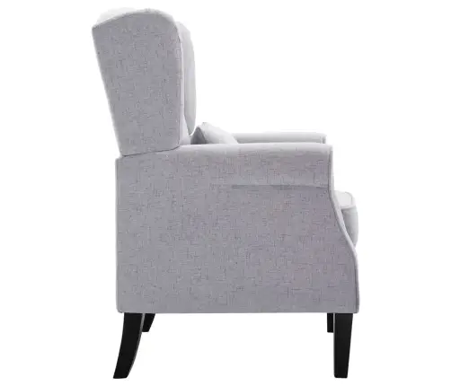 Atpūtas Krēsls, Gaiši Pelēks Audums Vidaxl