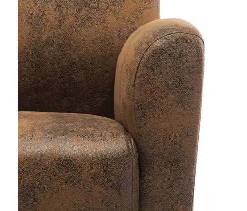 Diivanitool, Pruun, 70 X 69 X 72 cm Kunstnahk