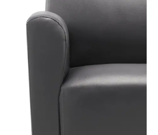 Atpūtas Krēsls, Pelēka Mākslīgā Āda Vidaxl Atpūtas Krēsls, Pelēka Mākslīgā Āda Vidaxl