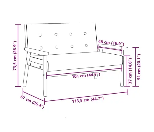 Divvietīgs Dīvāns, Melns Mākslīgā Āda Vidaxl