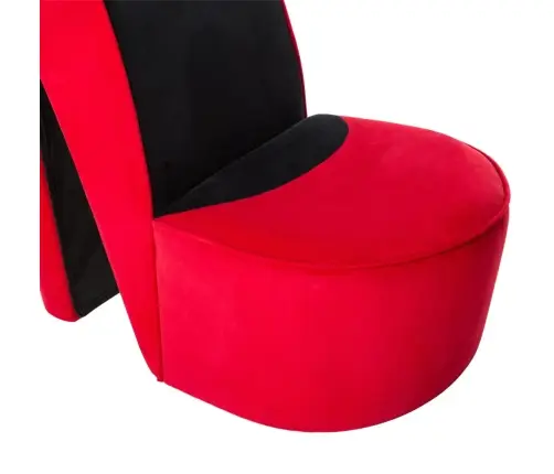 Krēsls, Augstpapēžu Kurpes Dizains, Sarkans Samts Vidaxl